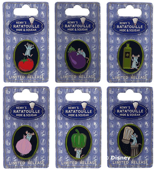 Remy's Ratatouille Hide and Squeak Pins