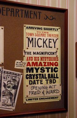 Magician Mickey Mouse at the Town Square Theater